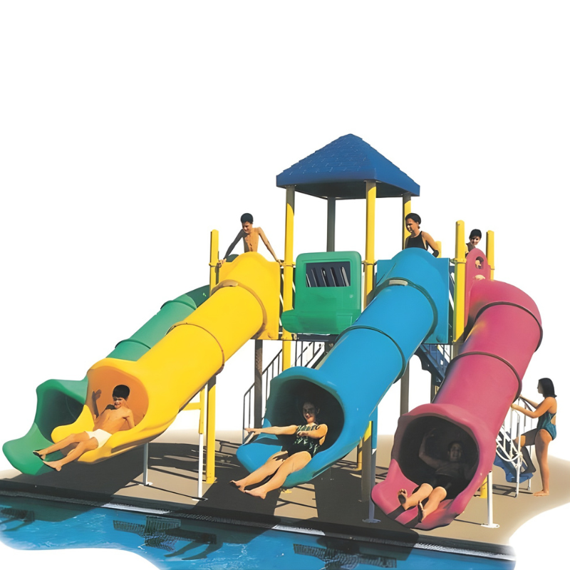 UNITED TRIPLE TUBE POOL SLIDE